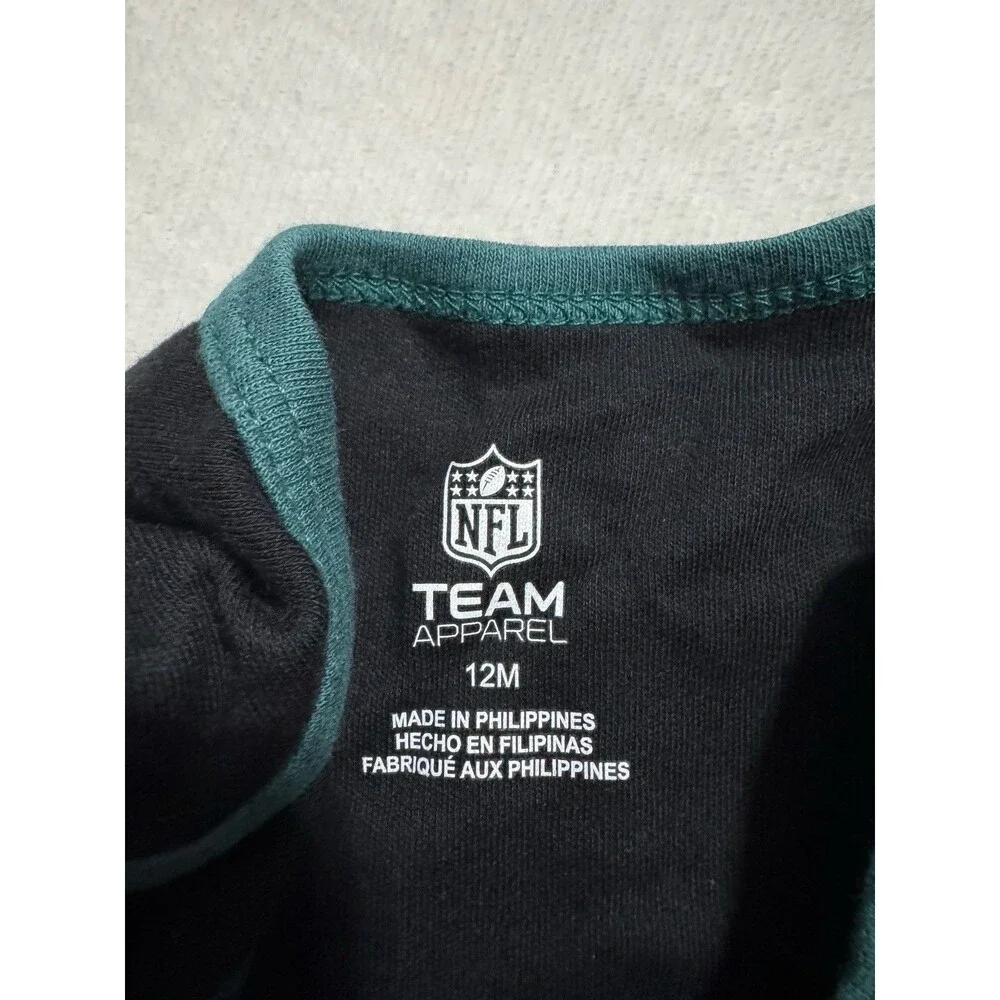 Philadelphia Eagles Baby Jersey 12 Months Lot of 2 NFL Team Apparel Infant Girl